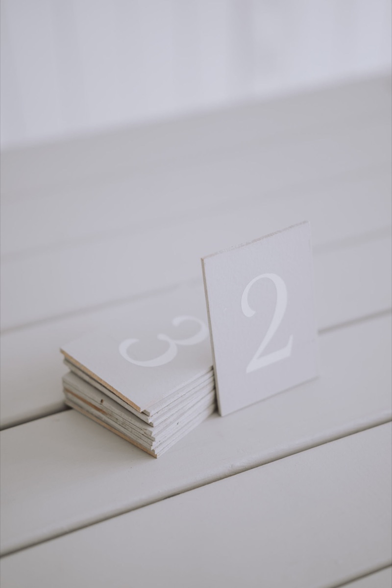 Table Numbers